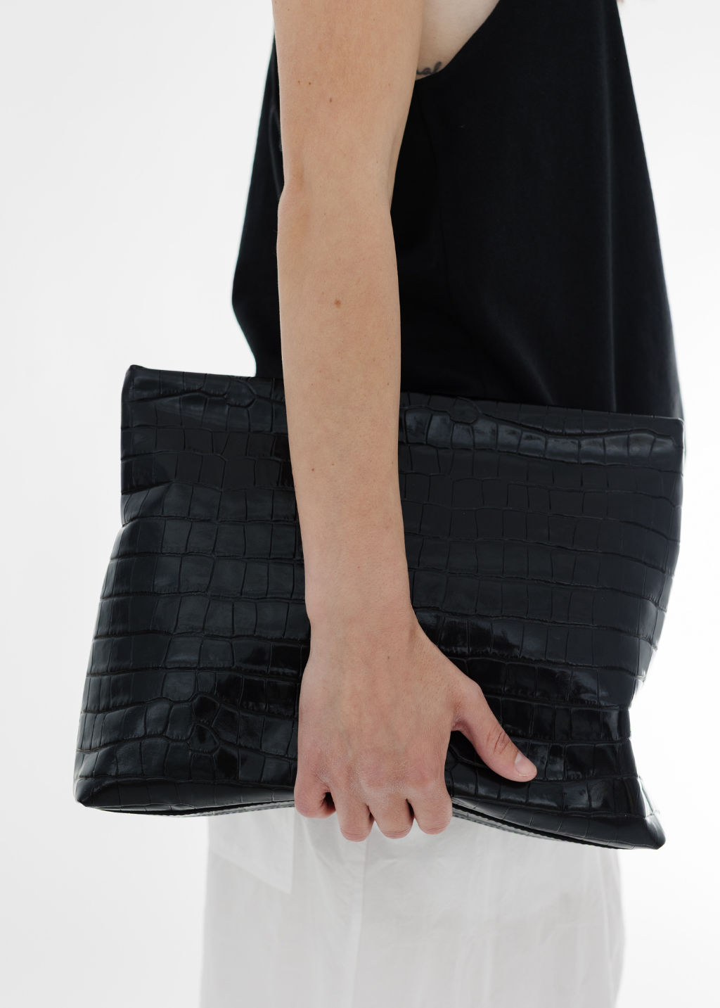 Nili Lotan Jerry Clutch in Black | Shop Tula