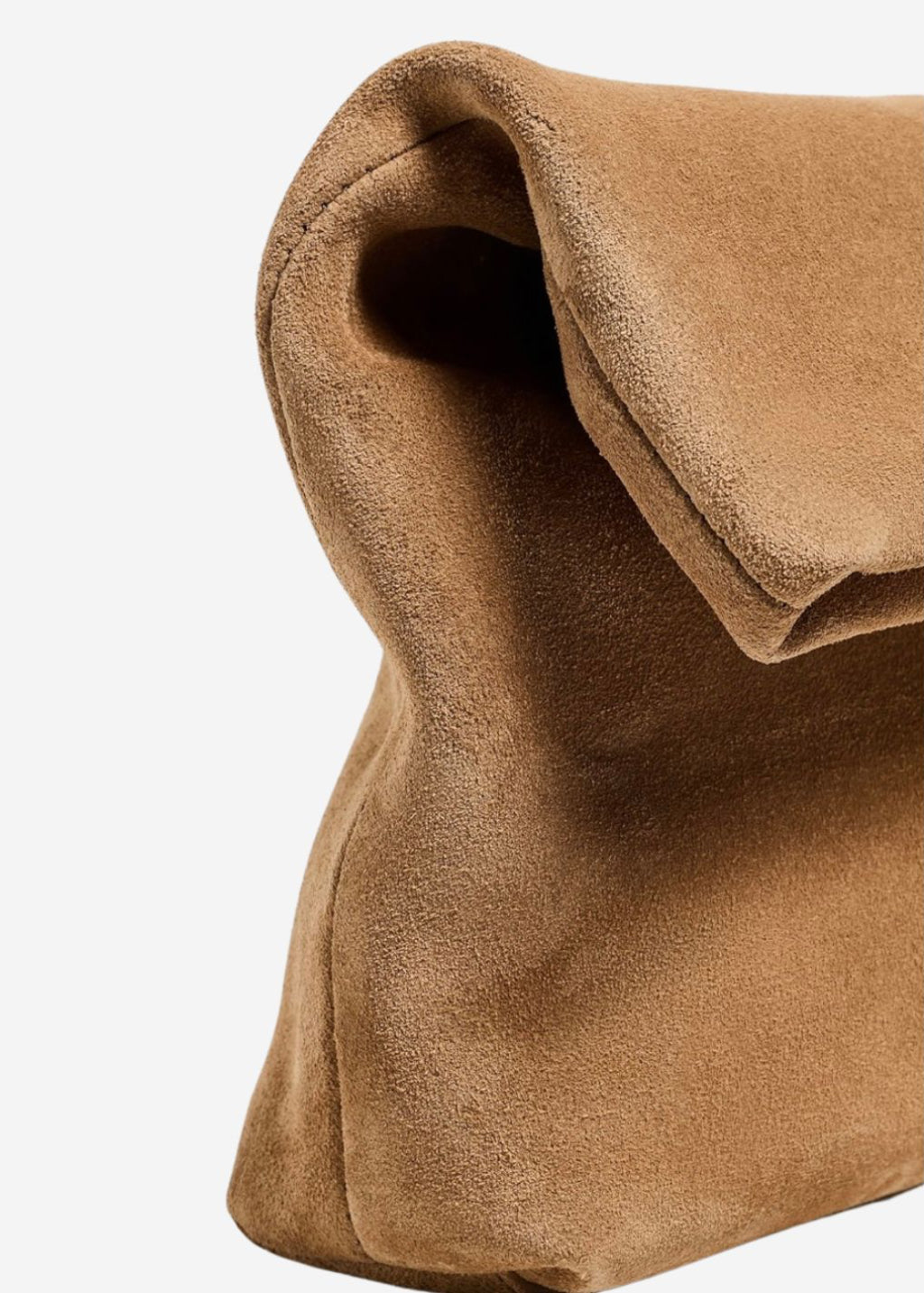 Nili Lotan Jerry Clutch in Brown Suede | Tula