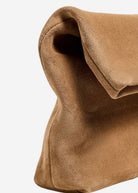 Nili Lotan Jerry Clutch in Brown Suede | Tula
