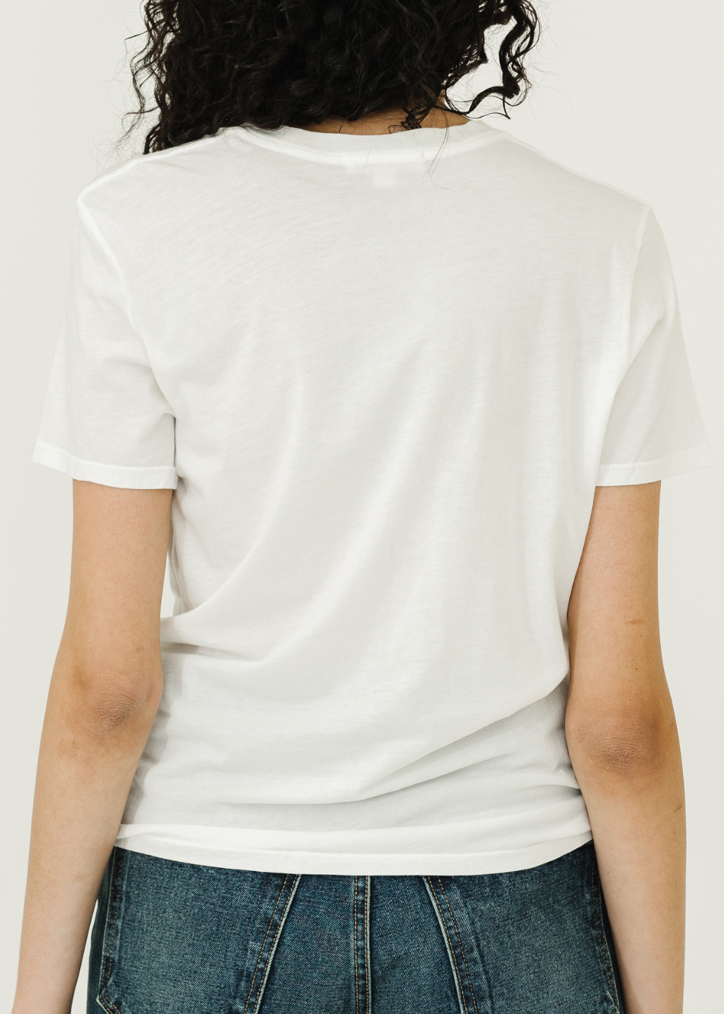Nili Lotan Mariela Crewneck Tee in White | Shop Tula