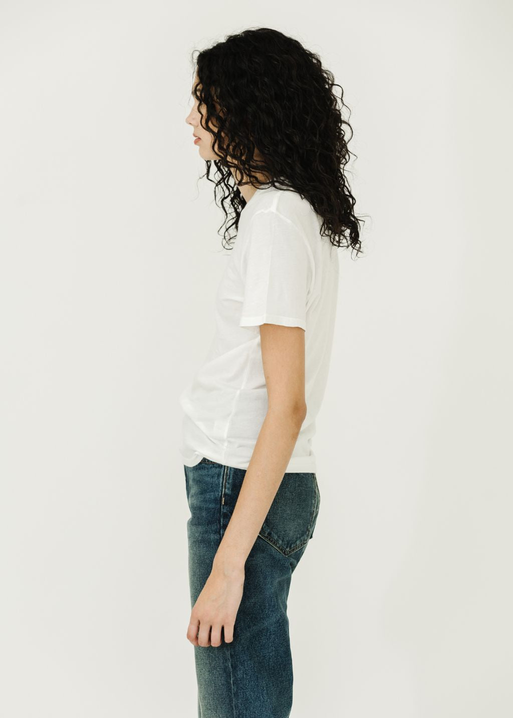 Nili Lotan Mariela Tee in White | Shop Tula