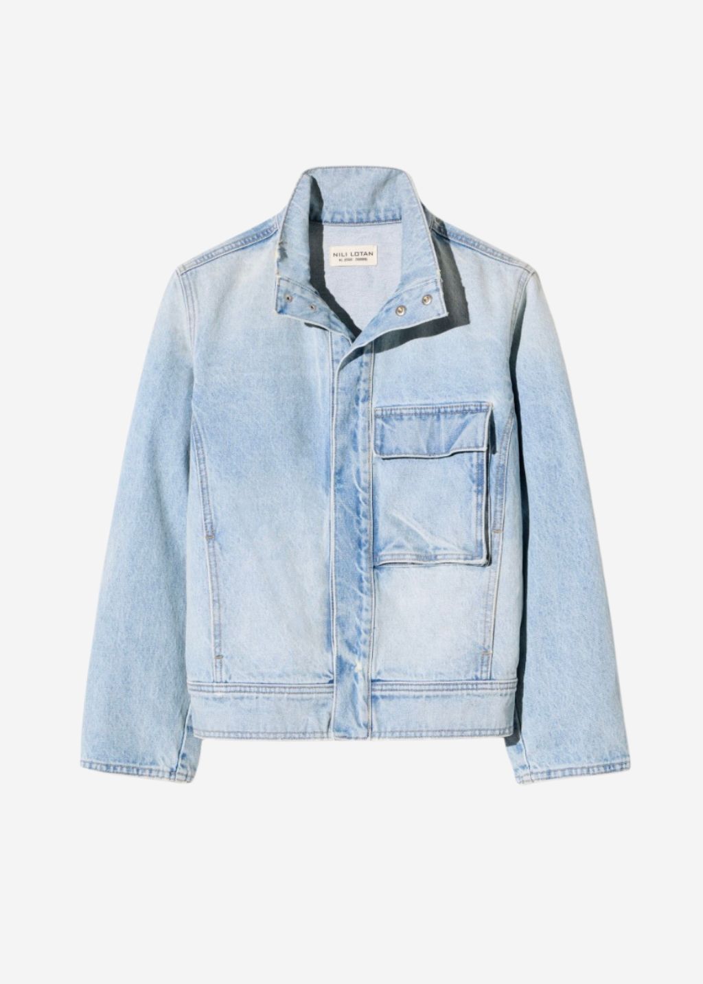 Nili Lotan Marilou Denim Jacket in Alice Wash | Shop Tula