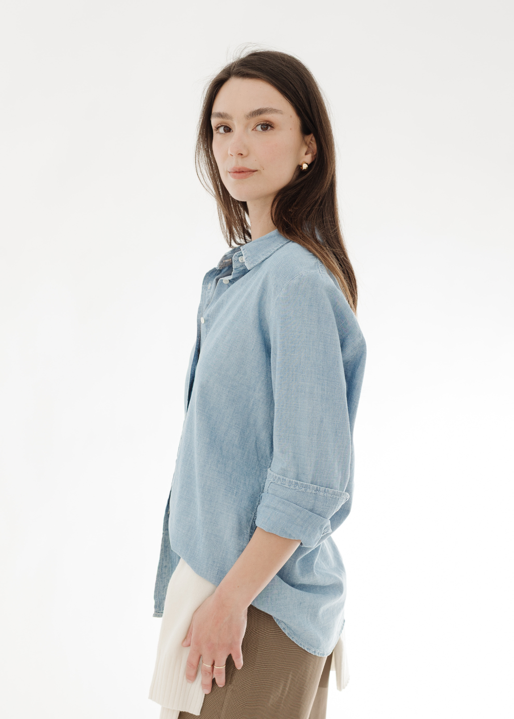Nili Lotan Monti Denim Shirt | Shop Tula