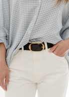 Nili Lotan Nili Belt in Espresso | Shop Tula