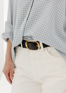 Nili Lotan Nili Belt in Espresso | Shop Tula