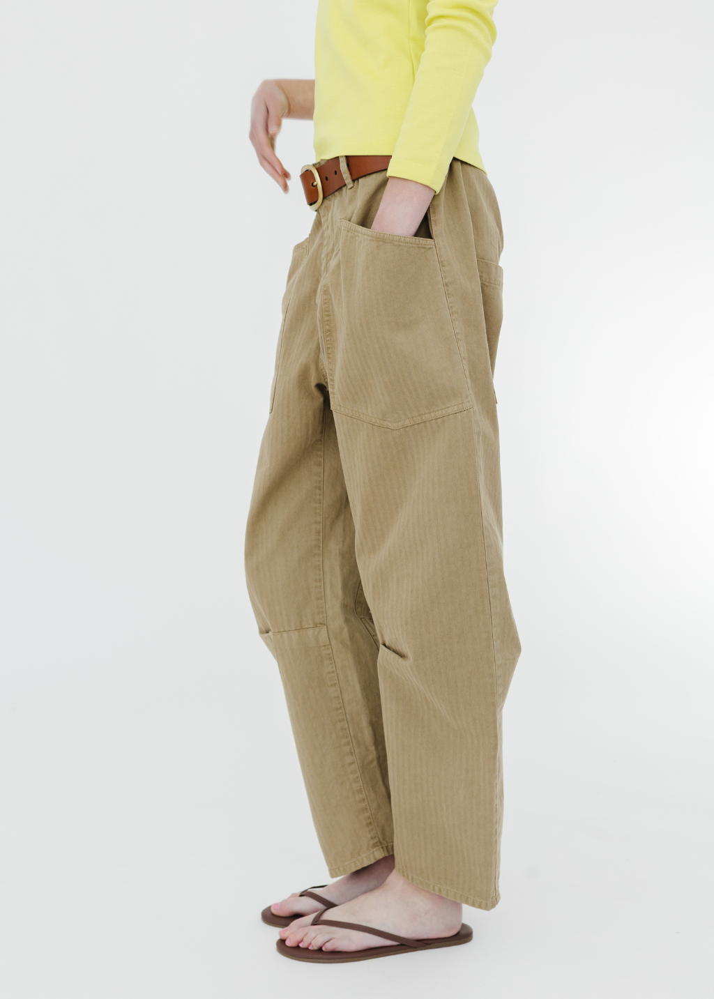 Nili Lotan Shon Pant in French Khaki | Shop Tula