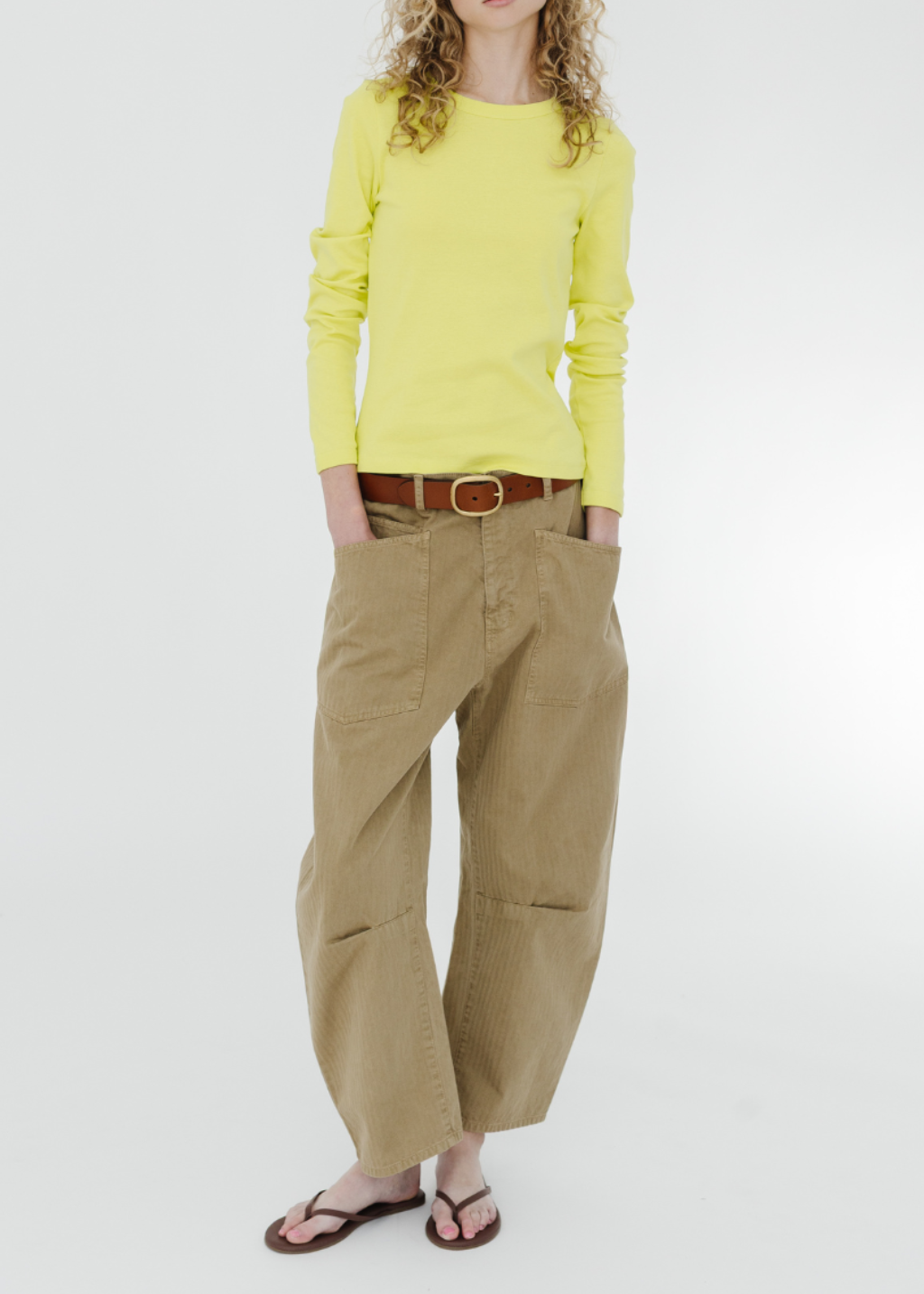 Nili Lotan Shon Pant in French Khaki | Shop Tula
