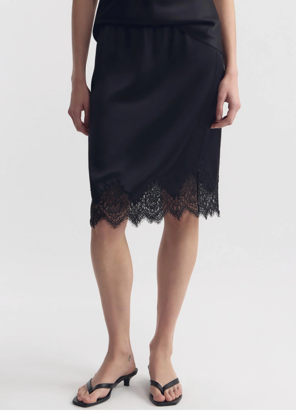 Nili Lotan Thea Lace Skirt in Black | Shop Tula