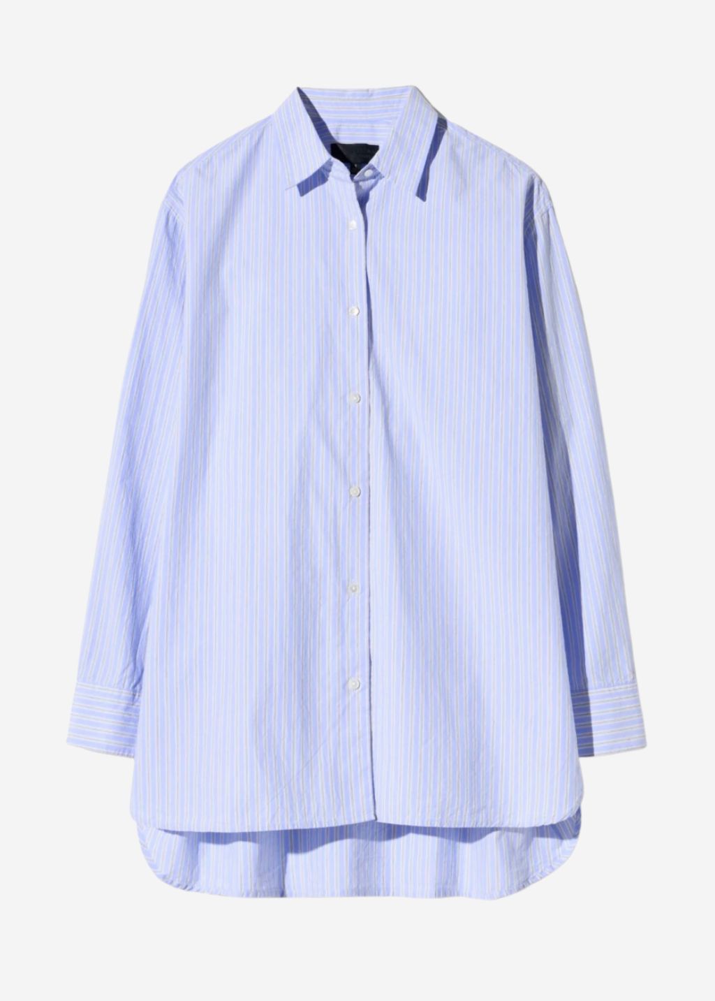 Nili Lotan Yorke Shirt in Ciel Stripes | Shop Tula