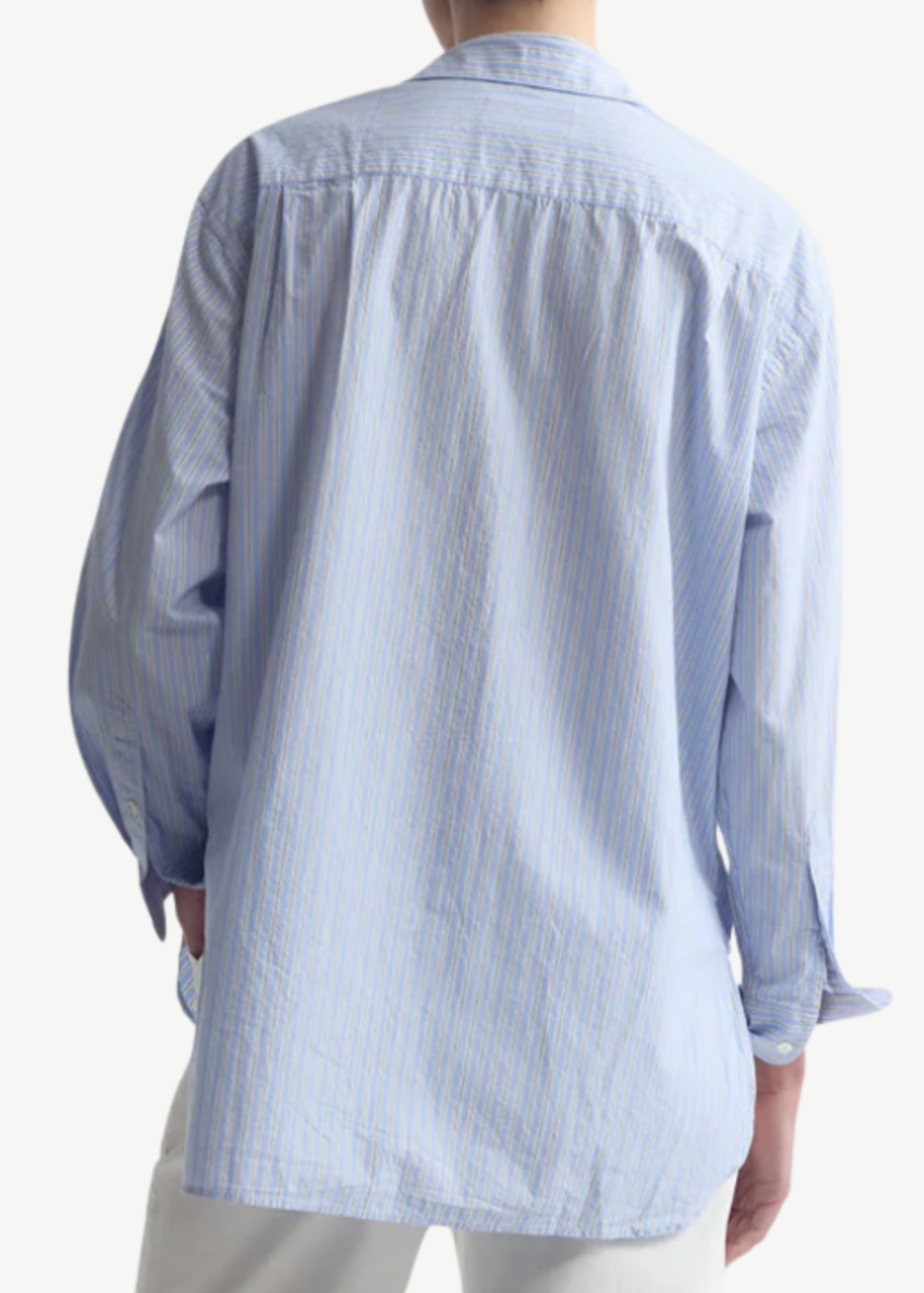 Nili Lotan Yorke Shirt in Ciel Stripes | Shop Tula