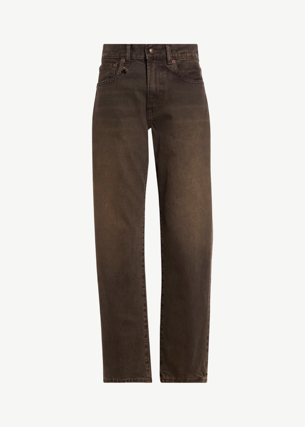 R13 Boyfriend Jean in Worn Chocolate Brown | Shop Tula