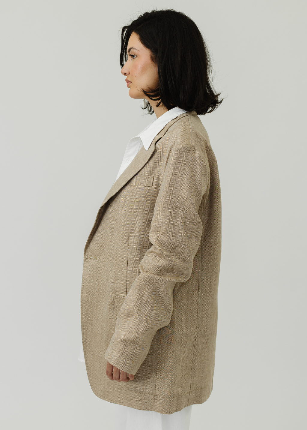 R13 Oversized Ragged Blazer in Brown | Tula's Online R13 Oversized Ragged Blazer in Brown | Tula's Online