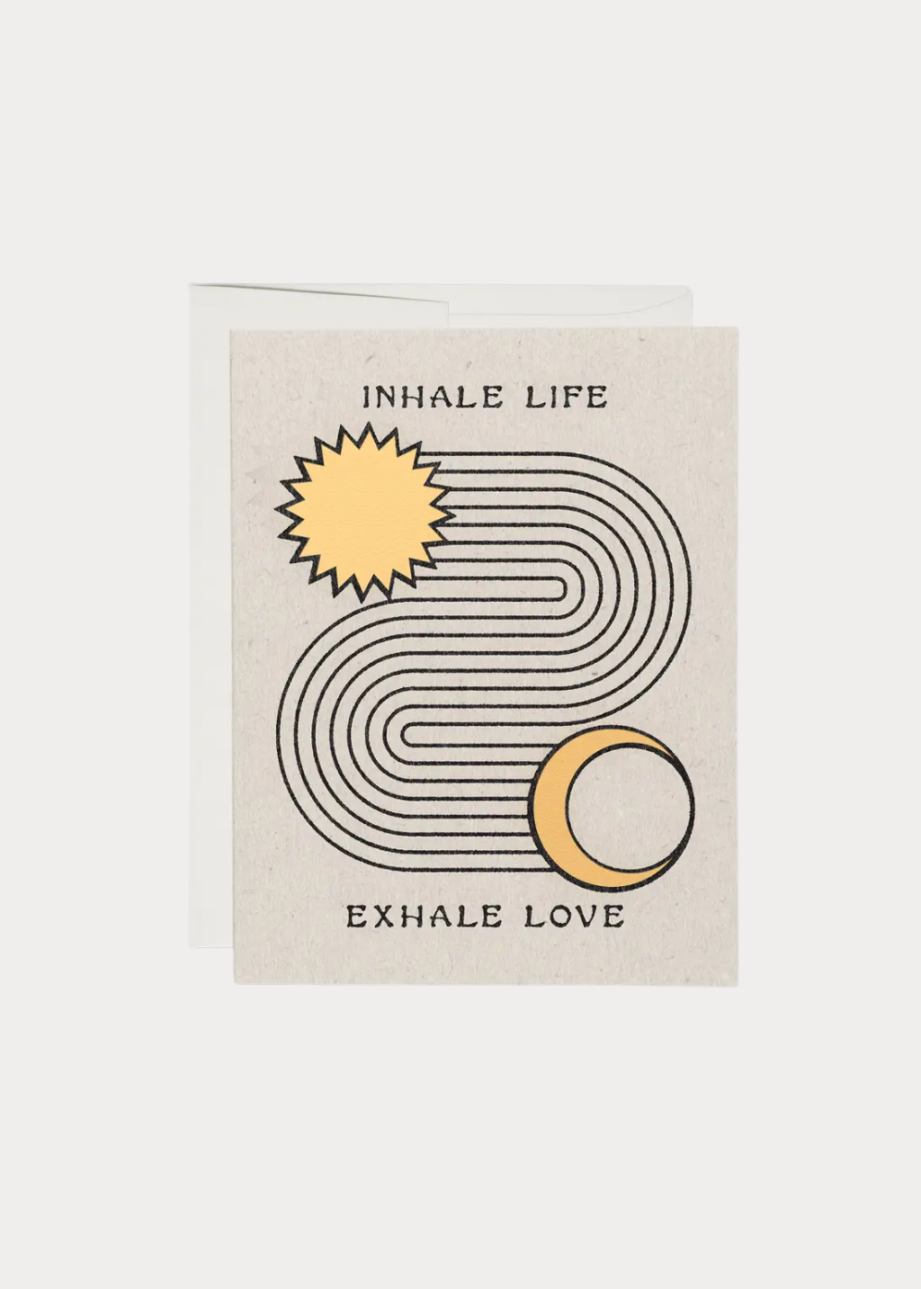 Red Cap Cards Inhale Exhale Greeting Card | Shop Tula