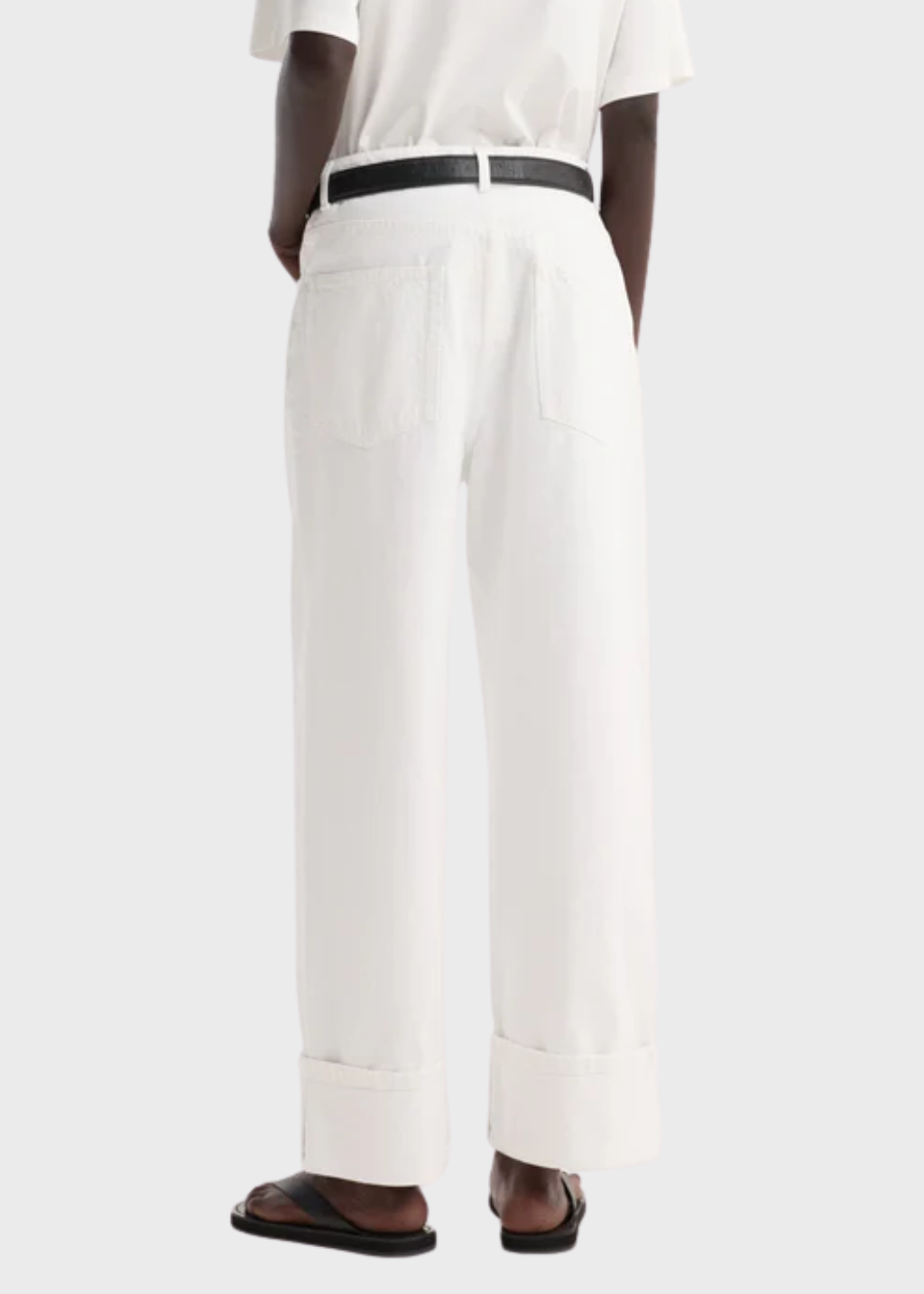 Rohe Baggy Fit Turn-Up Denim | Shop Tula