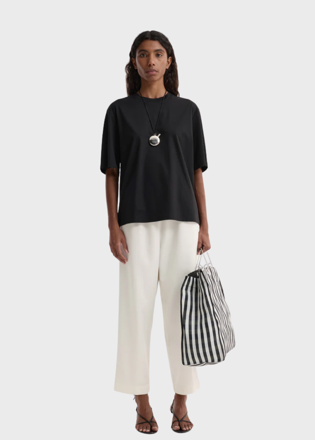 Rohe Cropped Wide Leg Trousers | Shop Tula