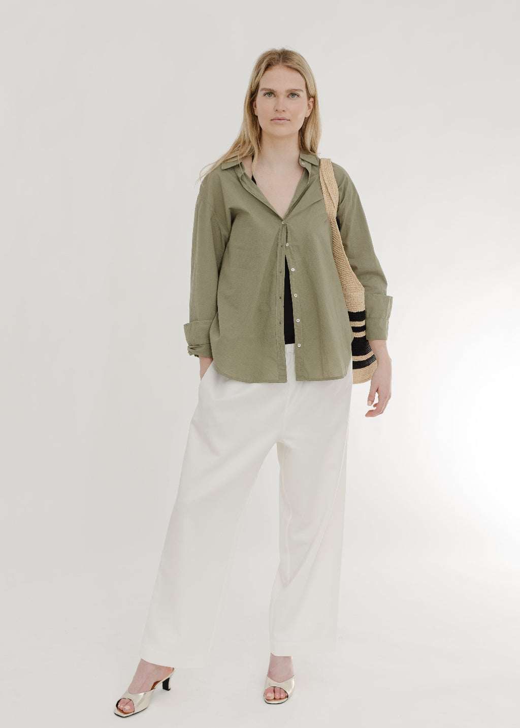 Rohe Cropped Wide Leg Trousers | Shop Tula