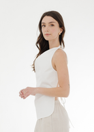 Rohe Open Back Crushed Cotton Top | Shop Tula