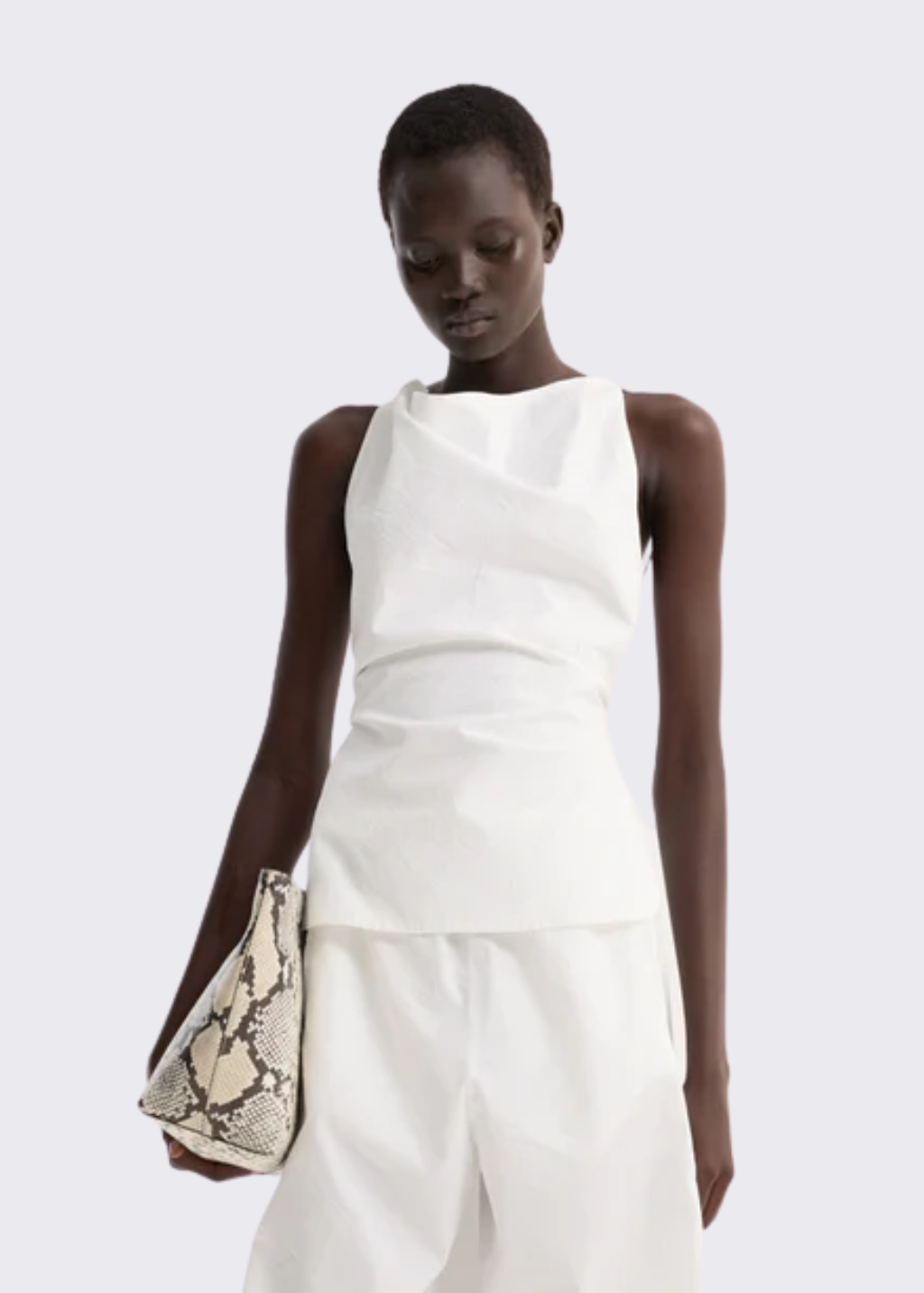 Rohe Open Back Crushed Cotton Top | Shop Tula