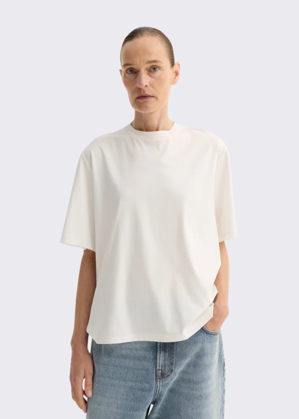Rohe Oversized Cotton Silk T-Shirt | Shop Tula