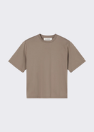 Rohe Oversized Cotton Silk T-Shirt in Taupe | Shop Tula