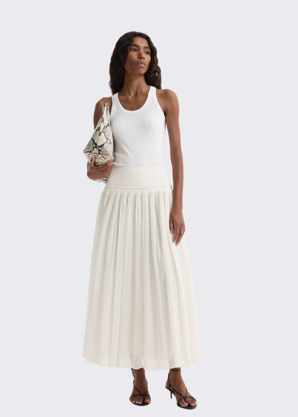 Rohe Pleated Muslin Skirt | Shop Tula