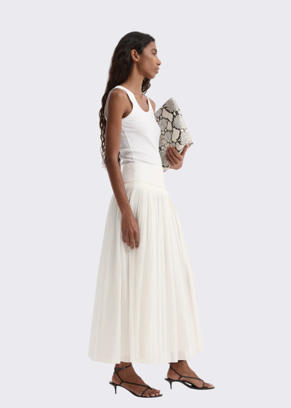 Rohe Pleated Muslin Skirt | Shop Tula