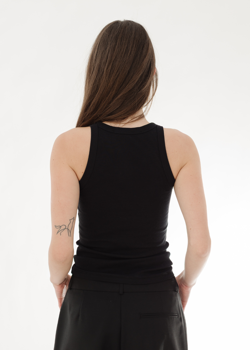 Rohe Scoop-Neck Rib Top in Black | Shop Tula