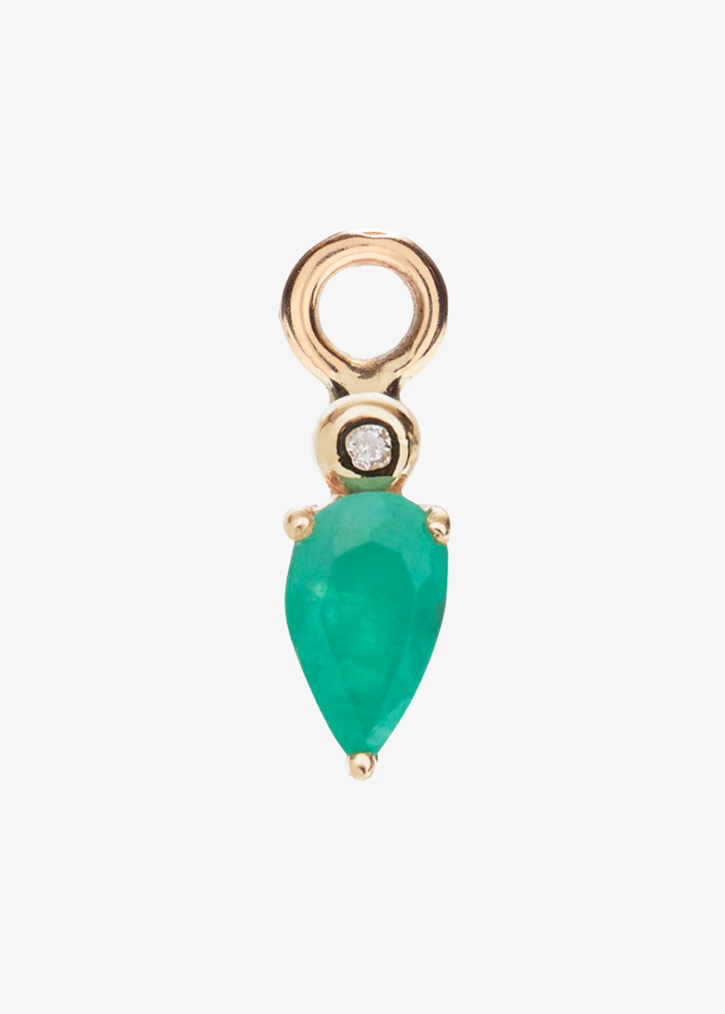 Scosha Emerald Droplet Charm | Shop Tula