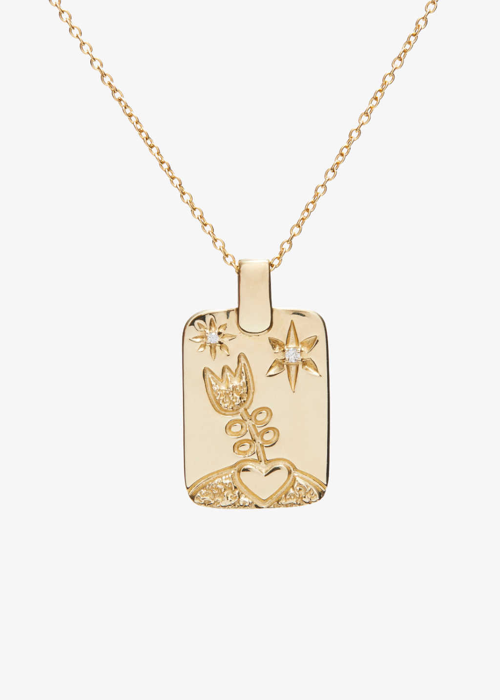 Scosha Love Grows Sketch Tag Necklace | Shop Tula