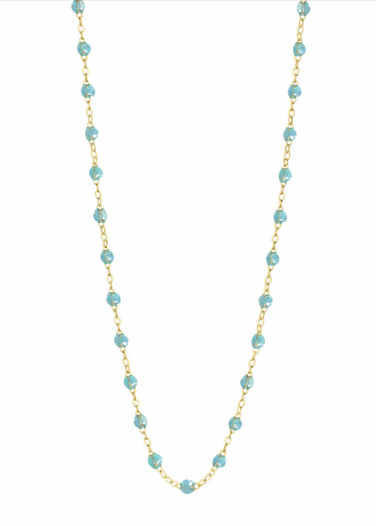 Gigi Clozeau Classic Necklace in Aqua I Tula's Online Boutique 