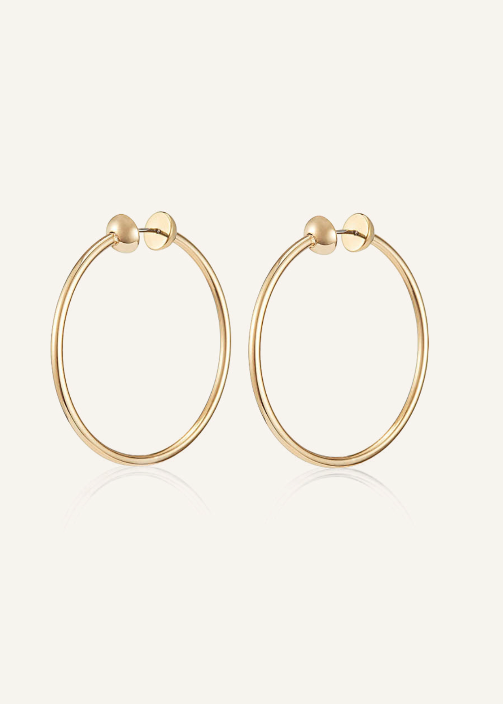 Jenny Bird Small Icon Hoops in Gold | Tula's Online Boutique