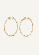 Jenny Bird Small Icon Hoops in Gold | Tula's Online Boutique