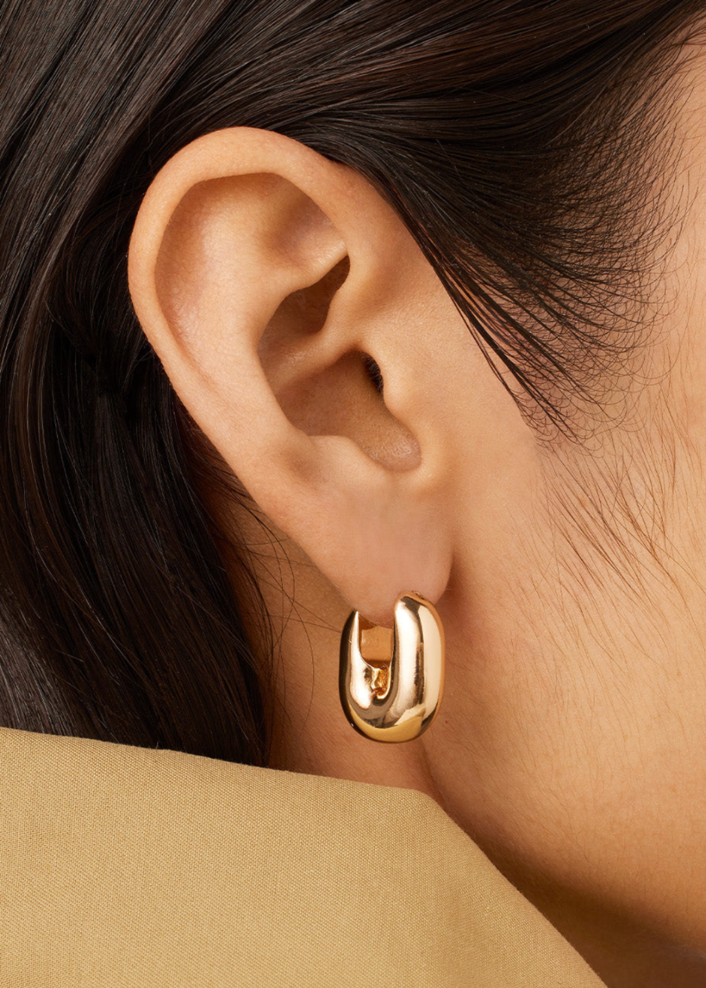 Jenny Bird Puffy U-Link Earrings | Tula's Online Boutique