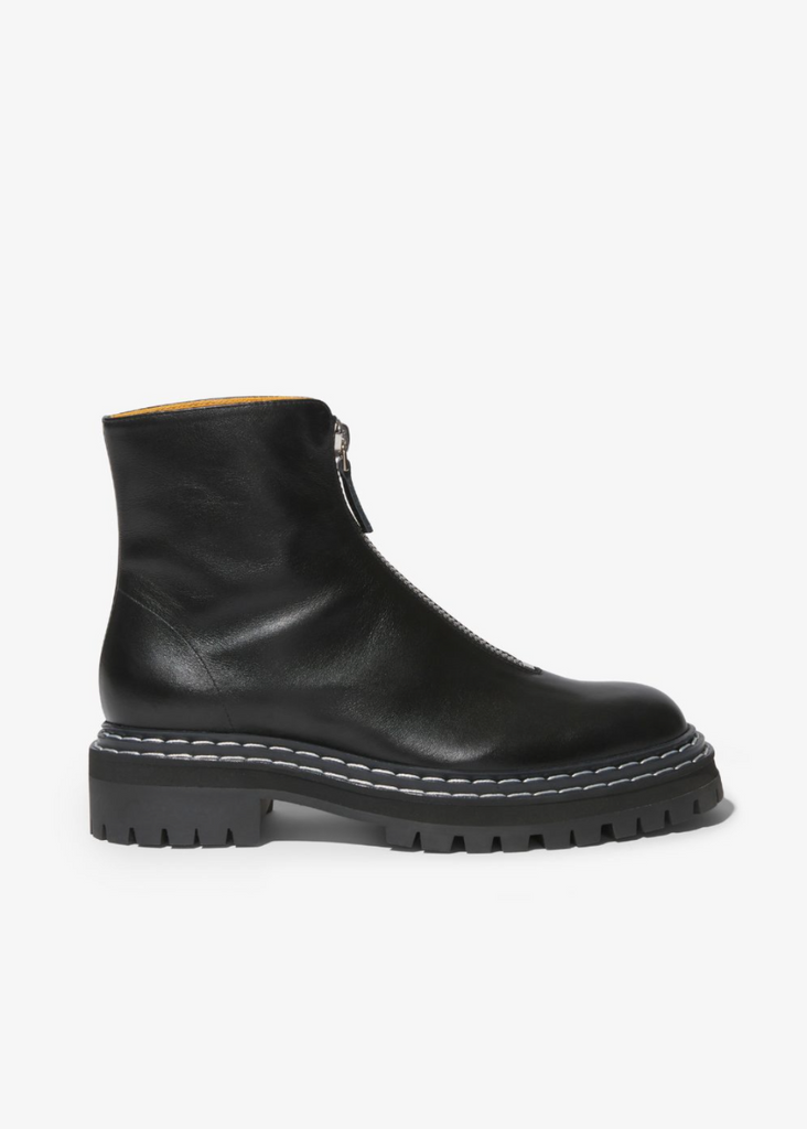 Proenza Schouler Lug Zip Boots Side | Tula Online Boutique