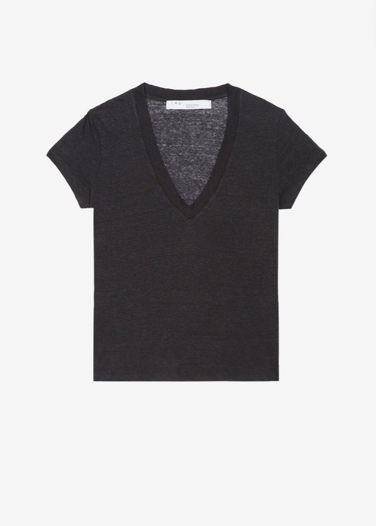Iro Rodeo Tee in Black Flat Lay | Tula's Online Boutique 