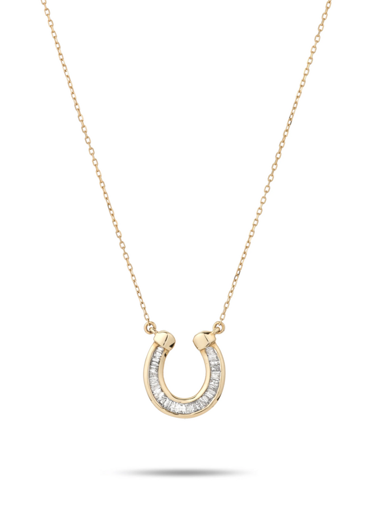 Adina Reyter Baguette Horseshoe Necklace | Tula's Online Boutique