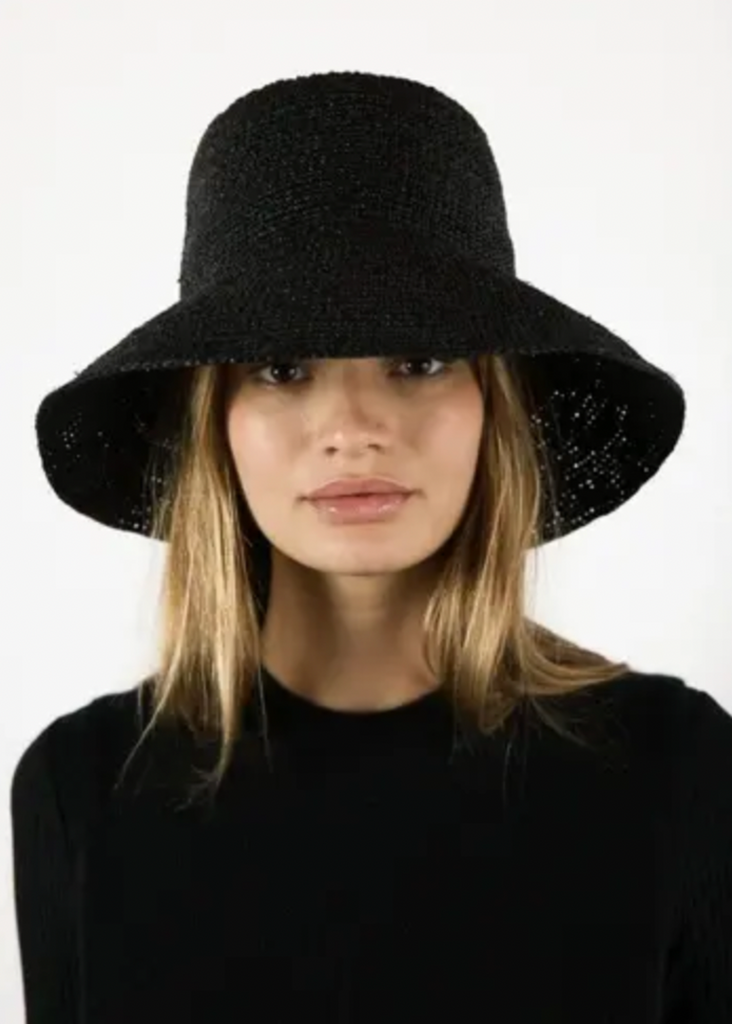Janessa Leone Felix Hat in Black | Tula's Online Boutique
