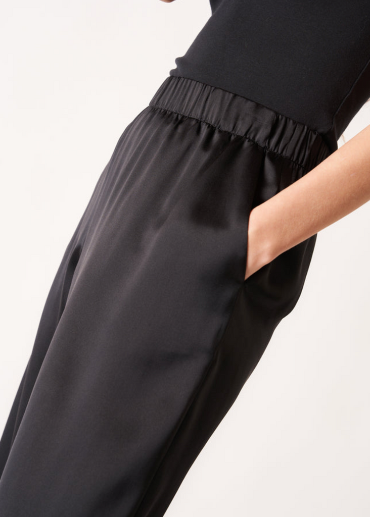 Sablyn Brynn Wide Leg Pant Pant in Black Details | Tula's Online Boutique