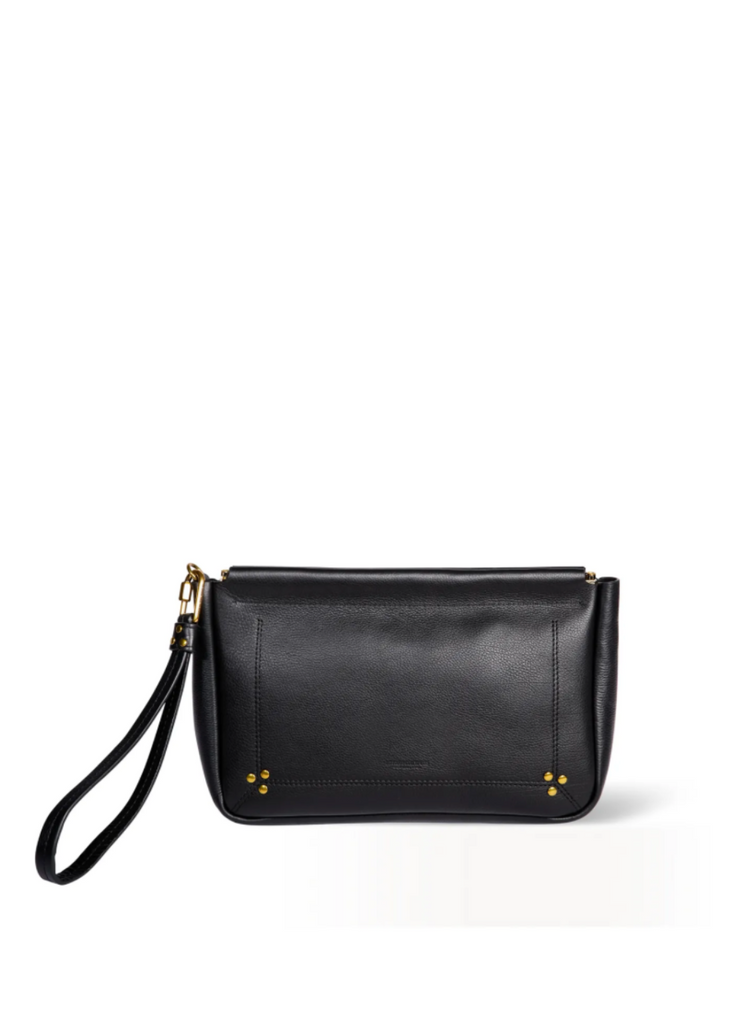 Jerome Dreyfuss Clap L Bag in Noir Brass | Tula's Online Boutique