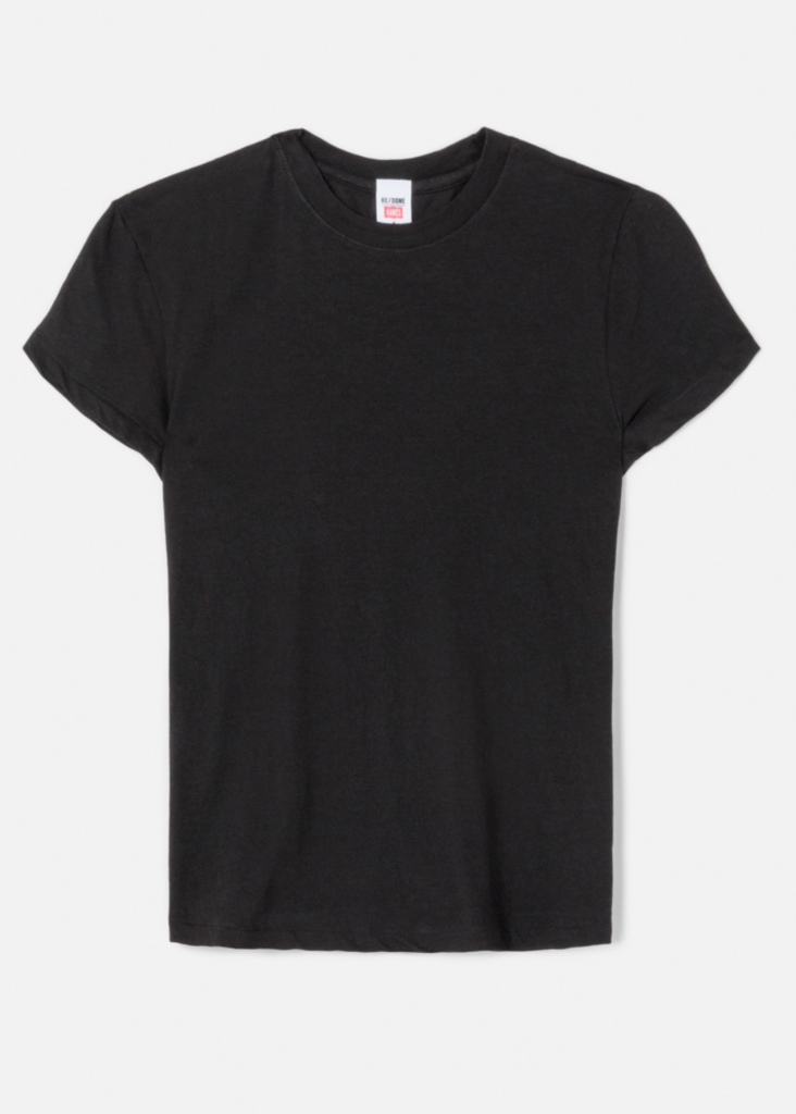 RE/DONE 60s Slim Tee in Black | Tula's Online Boutique