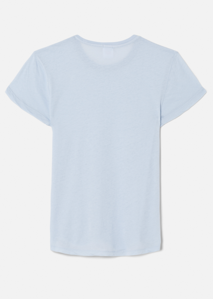 RE/DONE | Hanes 60s Slim Tee in Baby Blue | Tula's Online Boutique