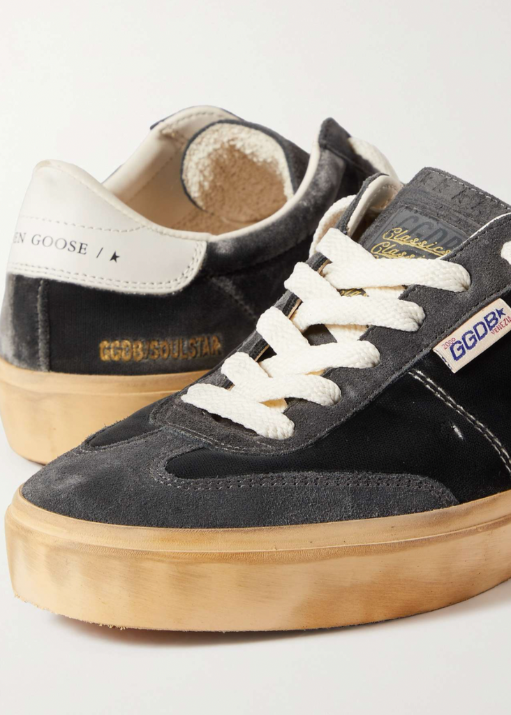 Golden Goose Soul-Star Suede Sneaker Charcoal | Tula's Online Boutique