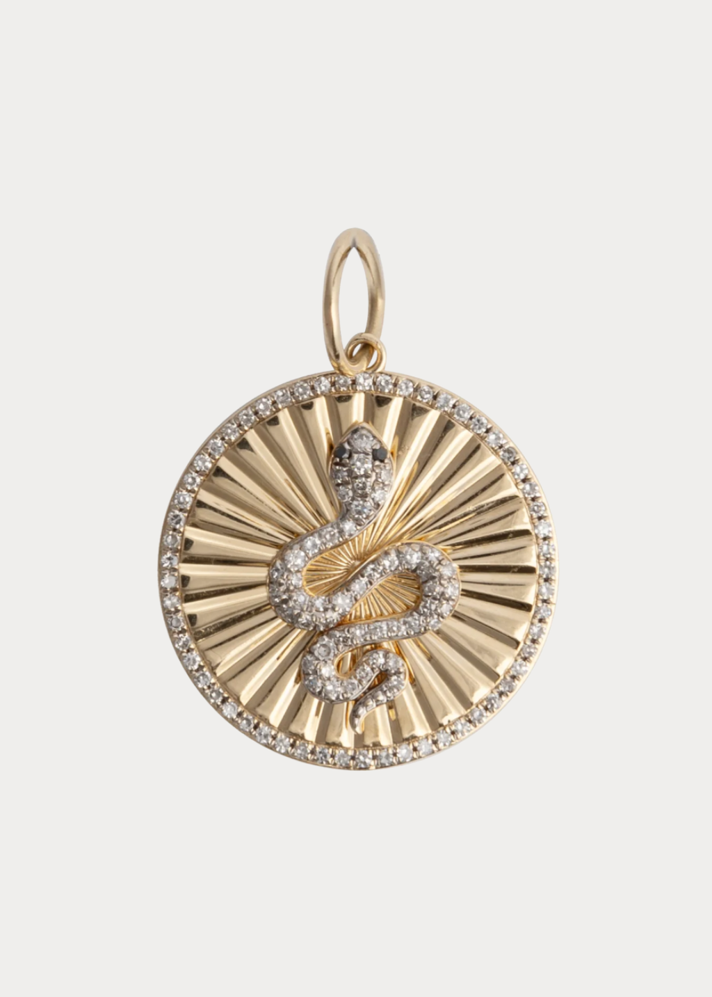 Serpent Diamond and Gold Starburst Pendant | Shop Tula