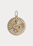 Serpent Diamond and Gold Starburst Pendant | Shop Tula