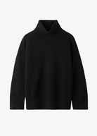 Soft Goat Boyfriend Turtleneck in Black | Shop Tula