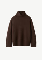 Soft Goat Boyfriend Turtleneck in Mocha | Shop Tula