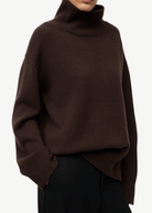 Soft Goat Boyfriend Turtleneck in Mocha | Shop Tula