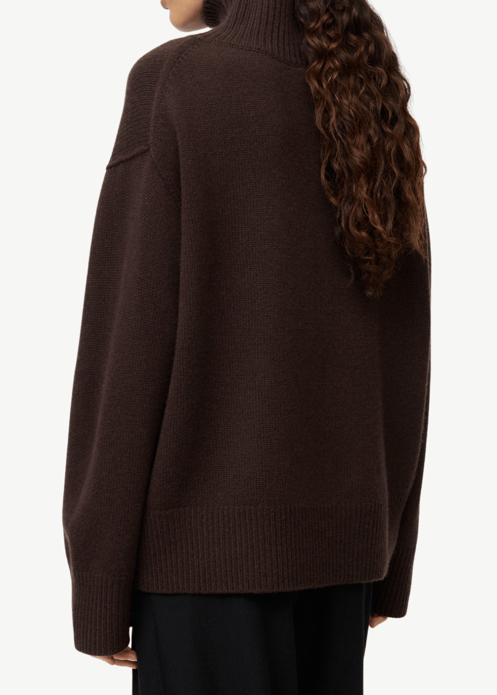 Soft Goat Boyfriend Turtleneck in Mocha | Shop Tula