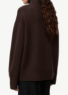 Soft Goat Boyfriend Turtleneck in Mocha | Shop Tula