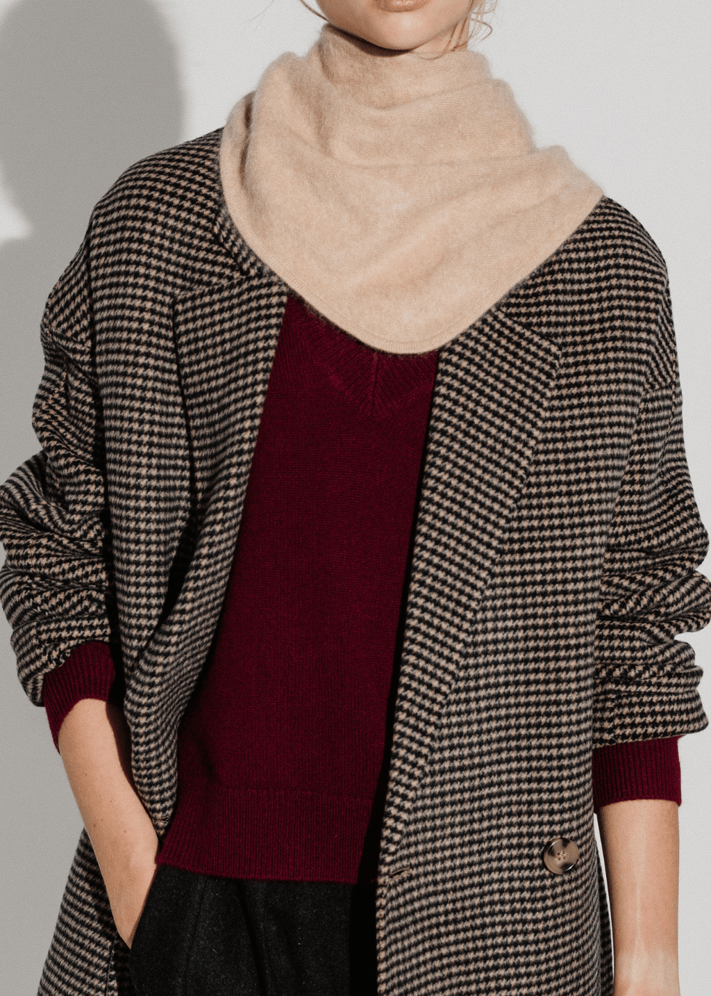 Soft Goat Brushed Triangle Scarf | Shop Tula